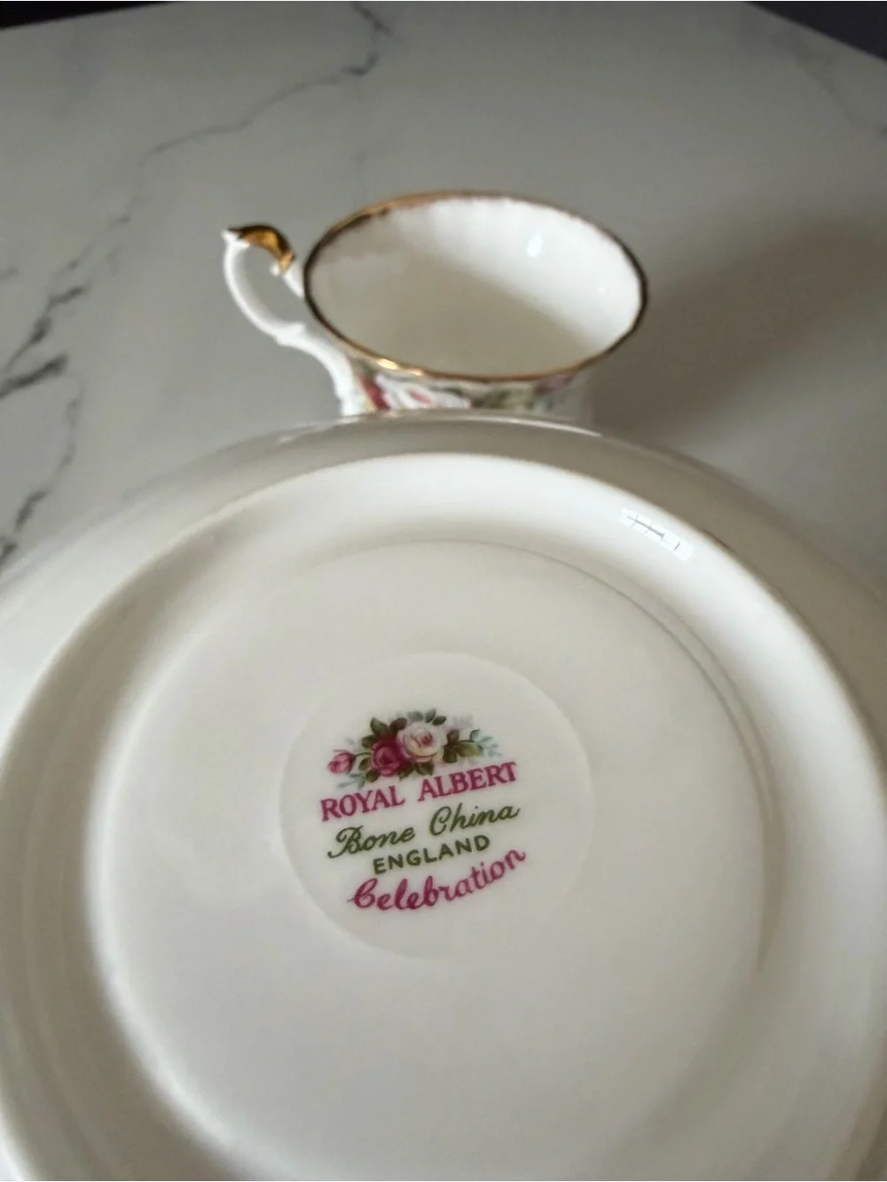 Celebration Cup & Saucer by Royal Albert